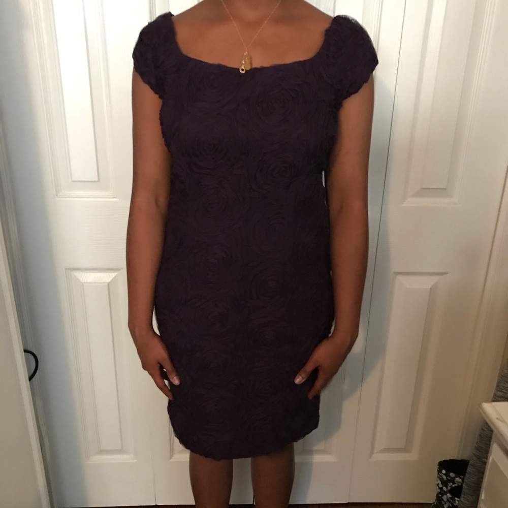 Dark Purple Rose Dress